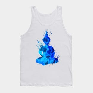 Blue Buddha Silhouette Tank Top